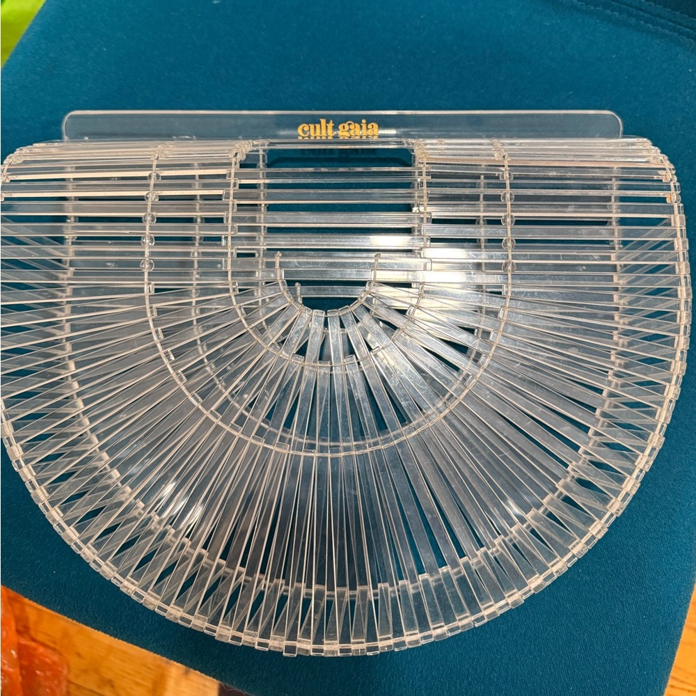 Cult Gaia clear clutch